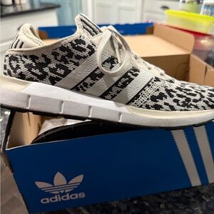 Adidas Swift Run X Black and White Sneakers